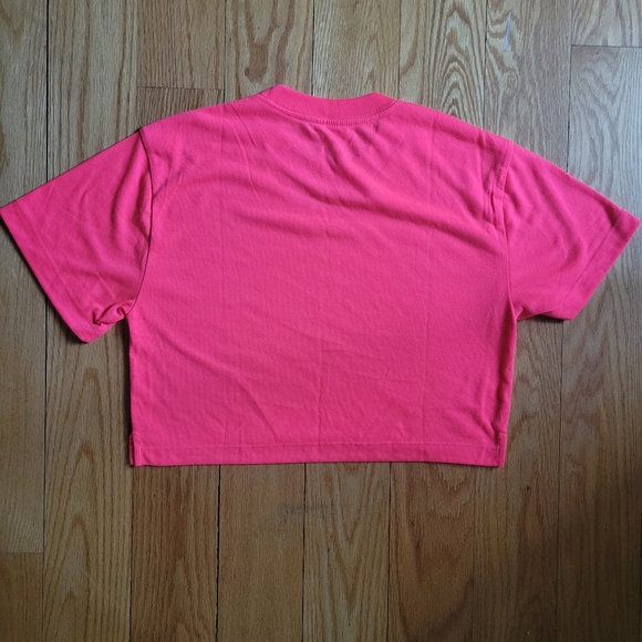 Rare neon magenta xKarla cotton crop tee - Picture 2 of 2